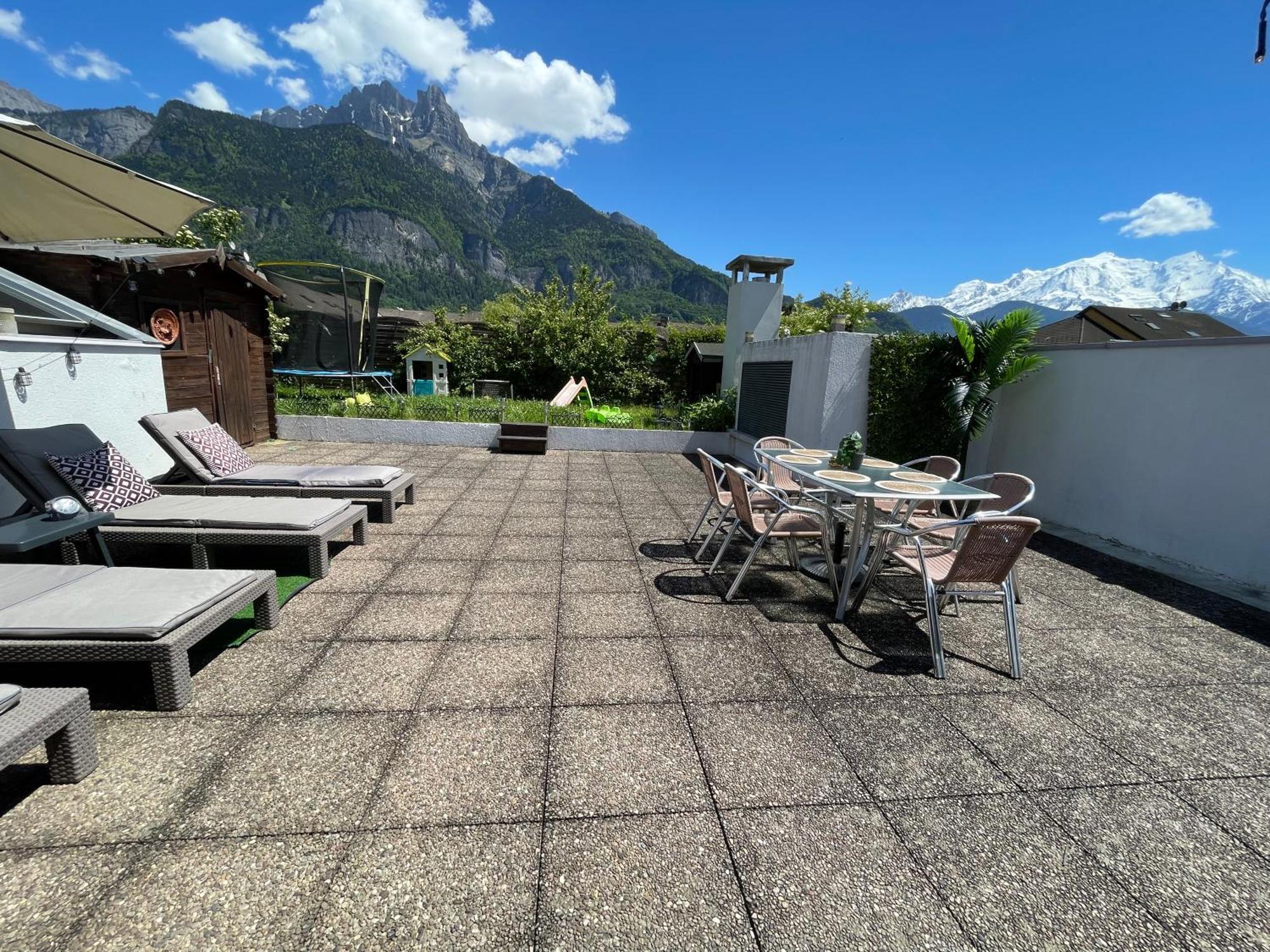 Rooftop 1 - Jacuzzi privé au pied du Monte-blanco Sallanches Exterior foto